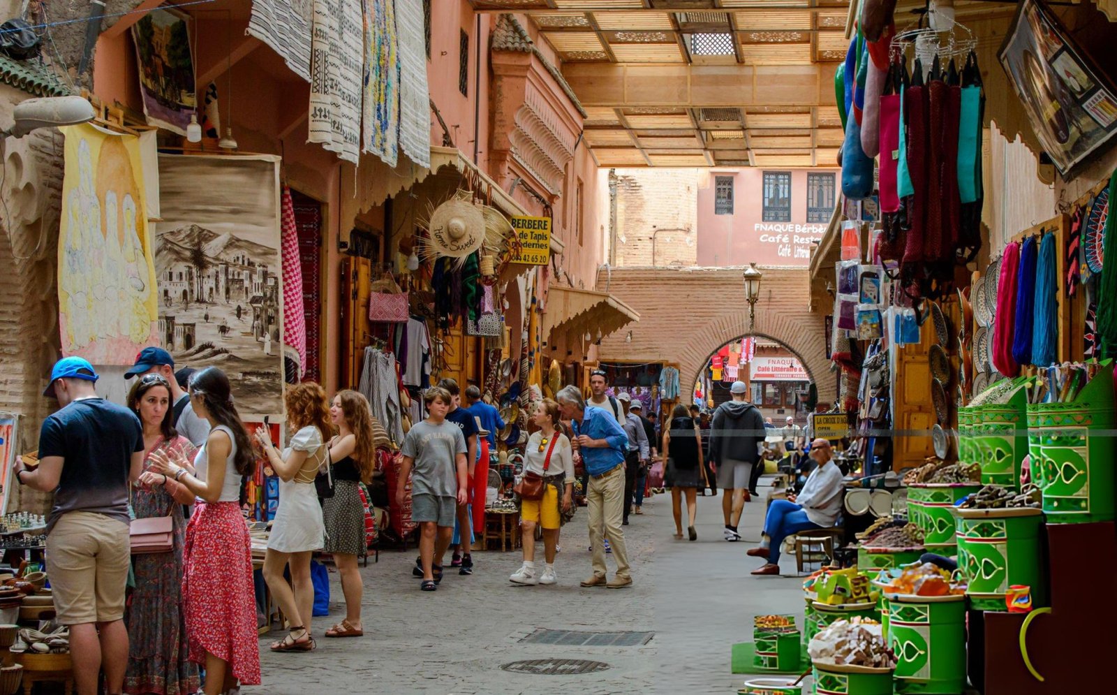 Private group walking in Marrakech medina